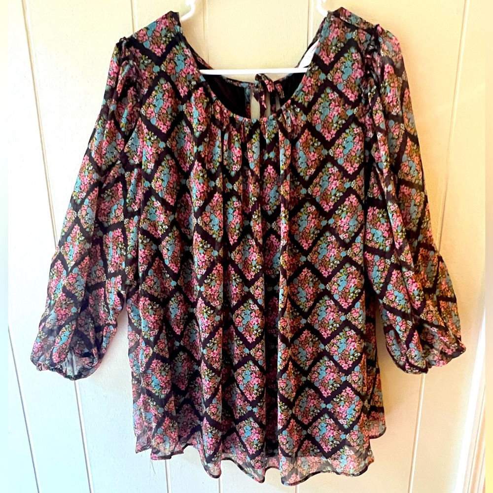 LC Lauren Conrad Plus Size Flowy Top 2X